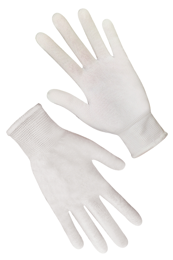 Рукавички синтетичні білі без ПВХ-крапки SEVEN 760808, (8 розмір)